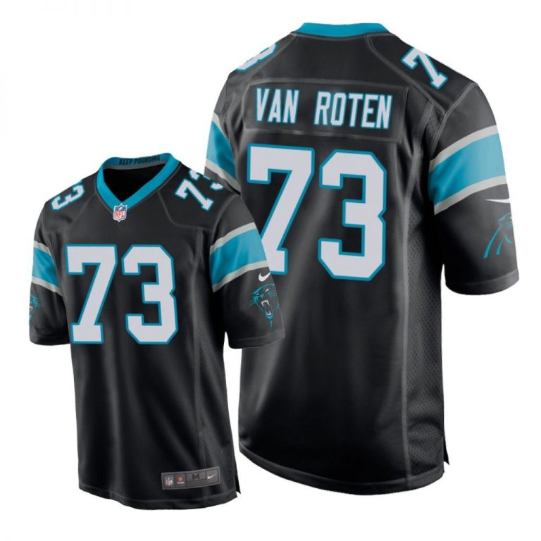 Carolina Panthers #73 Black Men Greg Van Roten Game Jersey