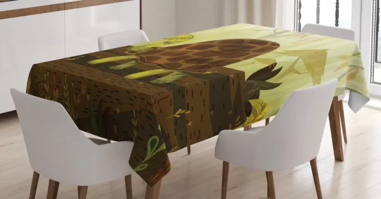 Cartoon Woodland Design 3D Printed Tablecloth Table Decor Home Decor
