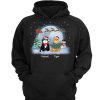 Cats In Christmas Moonlight Personalized Hoodie Sweatshirt