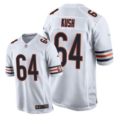 Chicago Bears #64 White Men Eric Kush Game Jersey