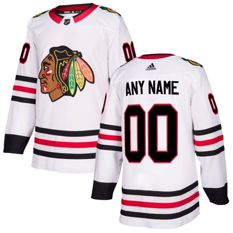 Chicago Blackhawks Custom Jersey White