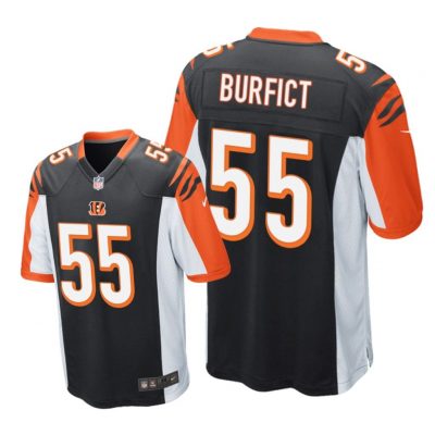 Cincinnati Bengals #55 Black Men Vontaze Burfict Game Jersey