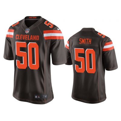 Cleveland Browns #50 Brown Men Chris Smith Game Jersey
