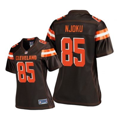 Cleveland Browns #85 Brown David Njoku Game Jersey - Women