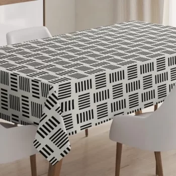 Contemporary Bold Lines 3D Printed Tablecloth Table Decor Home Decor