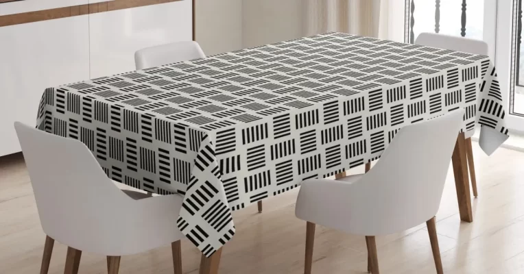 Contemporary Bold Lines 3D Printed Tablecloth Table Decor Home Decor