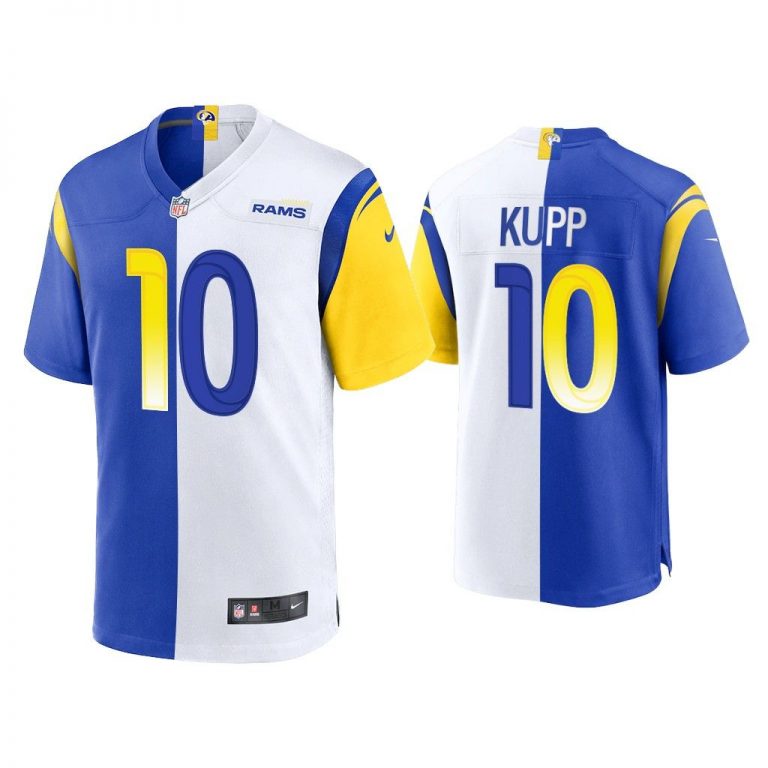 Cooper Kupp Los Angeles Rams Royal White 2021 Split Game Jersey