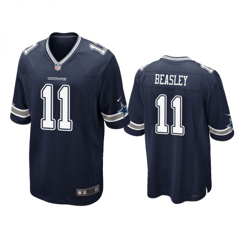 Dallas Cowboys #11 Navy Men Cole Beasley Game Jersey