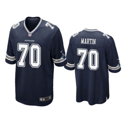 Dallas Cowboys #70 Navy Men Zack Martin Game Jersey