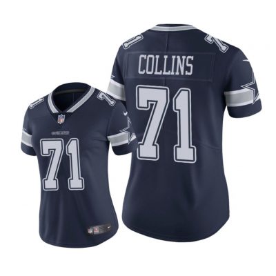 Dallas Cowboys #71 Navy La'el Collins Game Jersey - Women