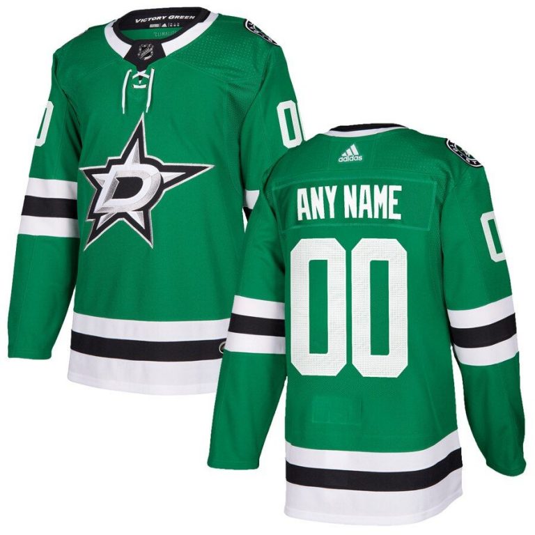 Dallas Stars Custom Jersey Kelly Green