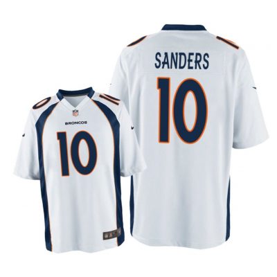 Denver Broncos #10 White Men Emmanuel Sanders Game Jersey