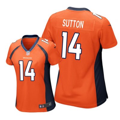 Denver Broncos #14 Orange Courtland Sutton Game Jersey - Women
