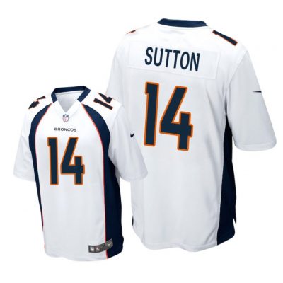 Denver Broncos #14 White Men Courtland Sutton Game Jersey