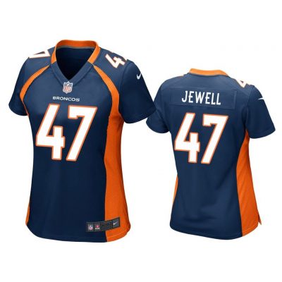 Denver Broncos #47 navy Josey Jewell Game Jersey - Women