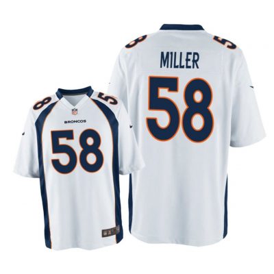 Denver Broncos #58 White Men Von Miller Game Jersey