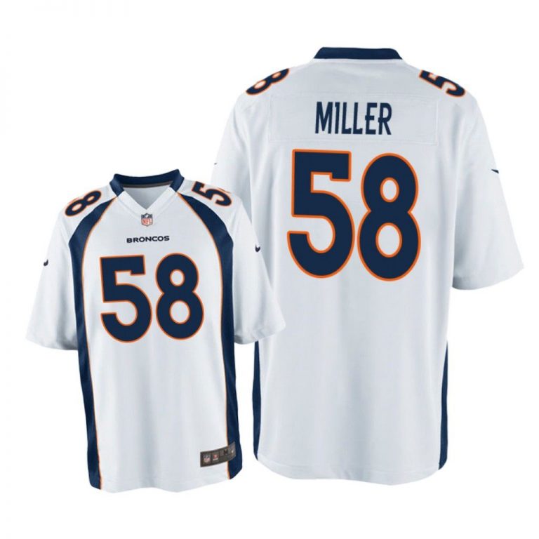 Denver Broncos #58 White Men Von Miller Game Jersey