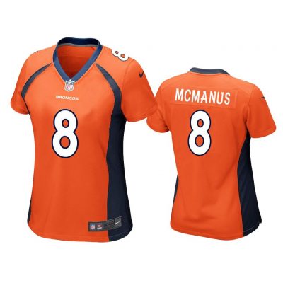 Denver Broncos #8 Orange Brandon McManus Game Jersey - Women