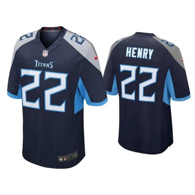 Derrick Henry Tennessee Titans Navy Game Jersey