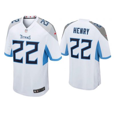 Derrick Henry Tennessee Titans White Game Jersey