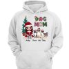 Dog Mom Floral Christmas Personalized Hoodie Sweatshirt