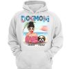 Dog Mom Summer Patterned Personalized Hoodie Sweatshirt
