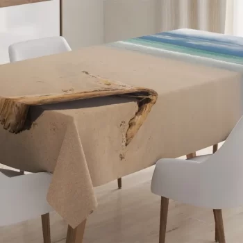 Driftwood On The Beach 3D Printed Tablecloth Table Decor Home Decor