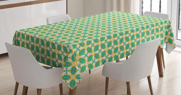 Geometric Repetition 3D Printed Tablecloth Table Decor Home Decor