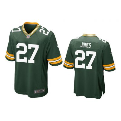 Green Bay Packers #27 Green Men Josh Jones Game Jersey