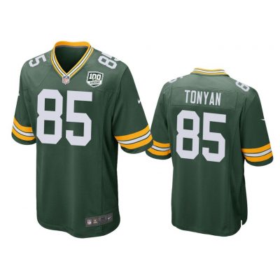 Green Bay Packers #85 Green Men Robert Tonyan Game Jersey