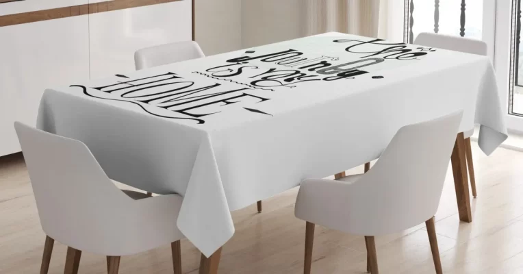 Grunge Journey Is My Home 3D Printed Tablecloth Table Decor Home Decor