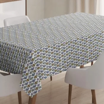 Hand Drawn Gemstone Items 3D Printed Tablecloth Table Decor Home Decor