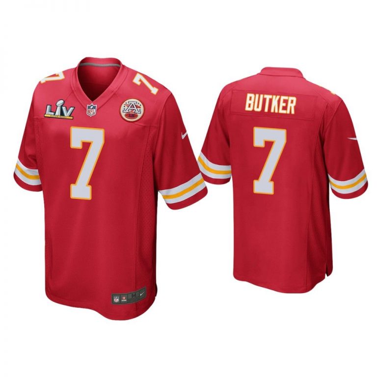 Harrison Butker Kansas City Chiefs Super Bowl LV Red Game Jersey