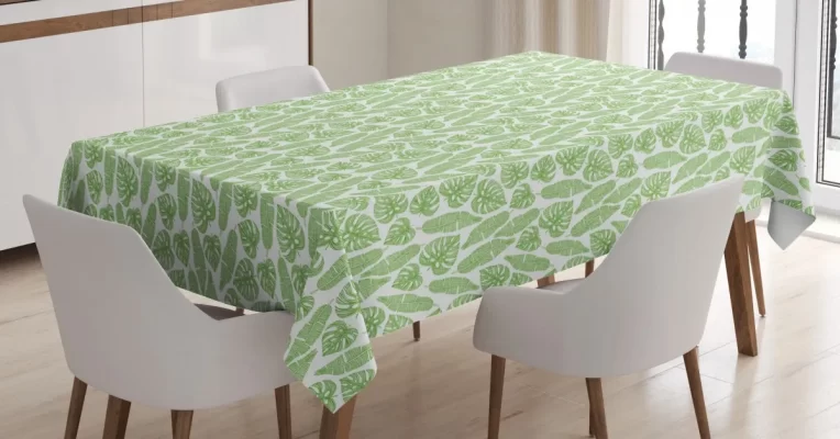 Hawaii Jungle Leaves Arcadia 3D Printed Tablecloth Table Decor Home Decor