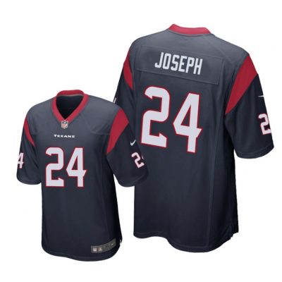 Houston Texans #24 Navy Men Johnathan Joseph Game Jersey