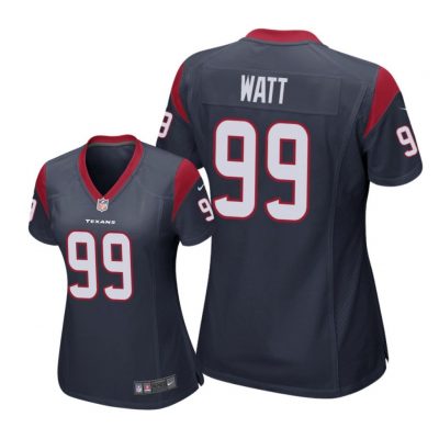Houston Texans #99 Navy J. J. Watt Game Jersey - Women
