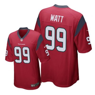 Houston Texans #99 Red Men J.J. Watt Game Jersey