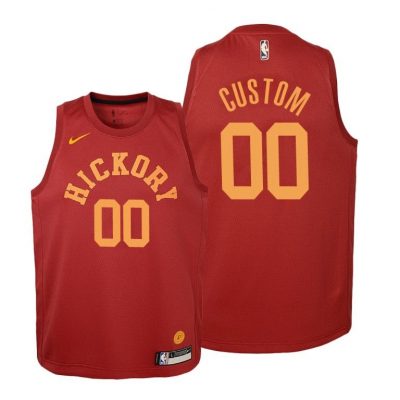 Indiana Pacers 2018-19 Custom #00 Hardwood Classics Red Jersey - Youth