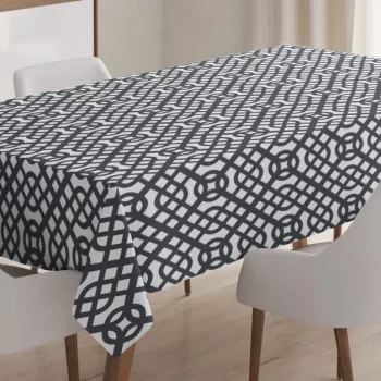 Interwined Lines 3D Printed Tablecloth Table Decor Home Decor