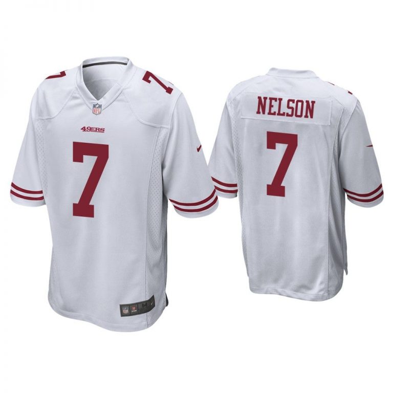 J.J. Nelson San Francisco 49ers White Game Jersey