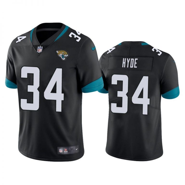 Jacksonville Jaguars #34 Black Men Carlos Hyde Game Jersey