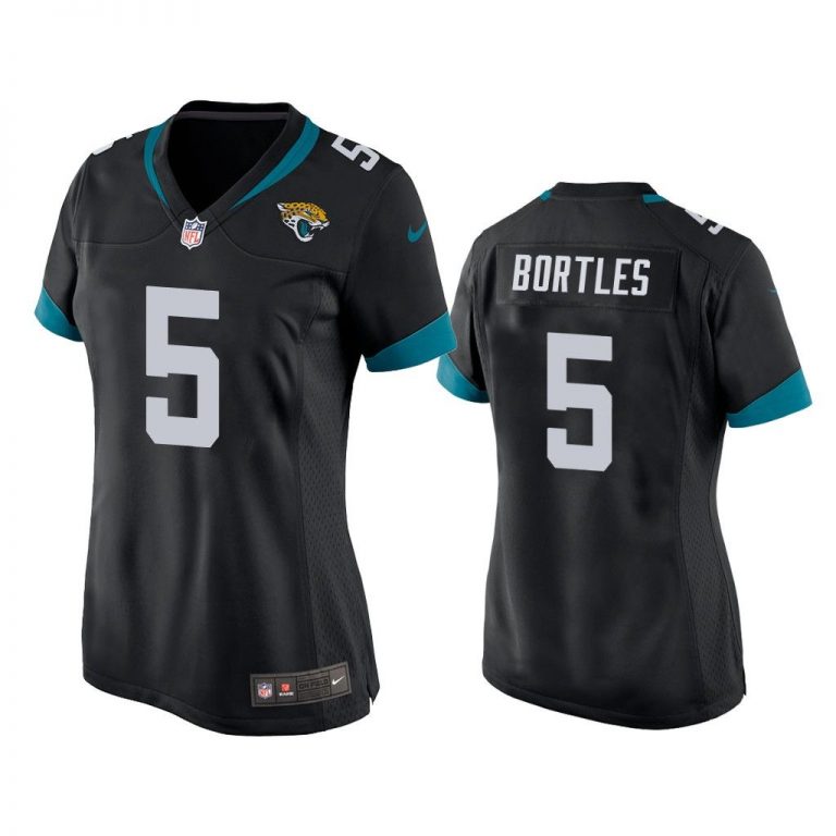 Jacksonville Jaguars #5 Black Blake Bortles Game Jersey - Women