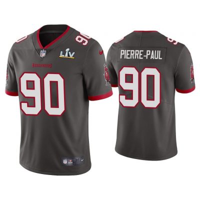 Jason Pierre-Paul Tampa Bay Buccaneers Super Bowl LV Pewter Vapor Limited Jersey