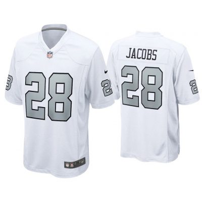 Josh Jacobs Las Vegas Raiders White Game Alternate Jersey