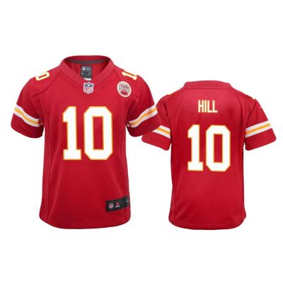Kansas City Chiefs #10 Red Tyreek Hill Game Jersey - Youth