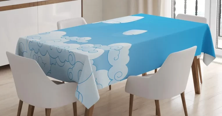 Lantern Floating Away In Sky 3D Printed Tablecloth Table Decor Home Decor