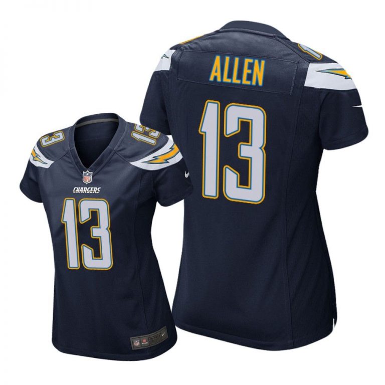 Los Angeles Chargers #13 Navy Keenan Allen Game Jersey - Women