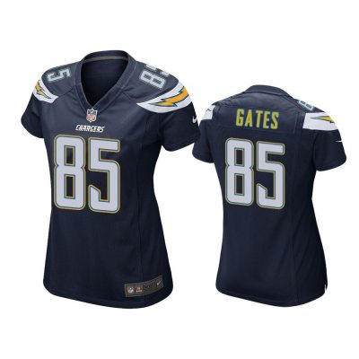 Los Angeles Chargers #85 Navy Antonio Gates Game Jersey - Women