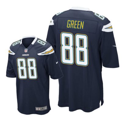 Los Angeles Chargers #88 Navy Men Virgil Green Game Jersey