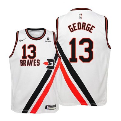 Los Angeles Clippers Paul George #13 Hardwood Classics White Jersey - Youth